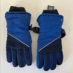 Champion Kids Blue and Black Winter Gloves